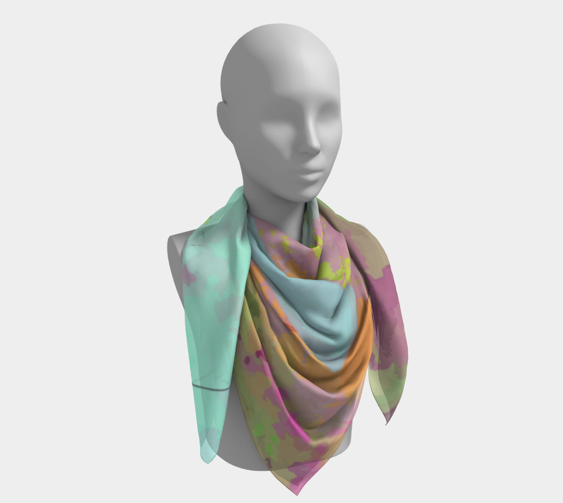 Graffiti scarf in edgy