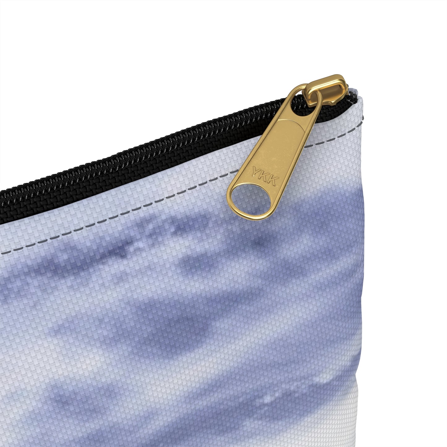 Inky blue clouds accessory pouch