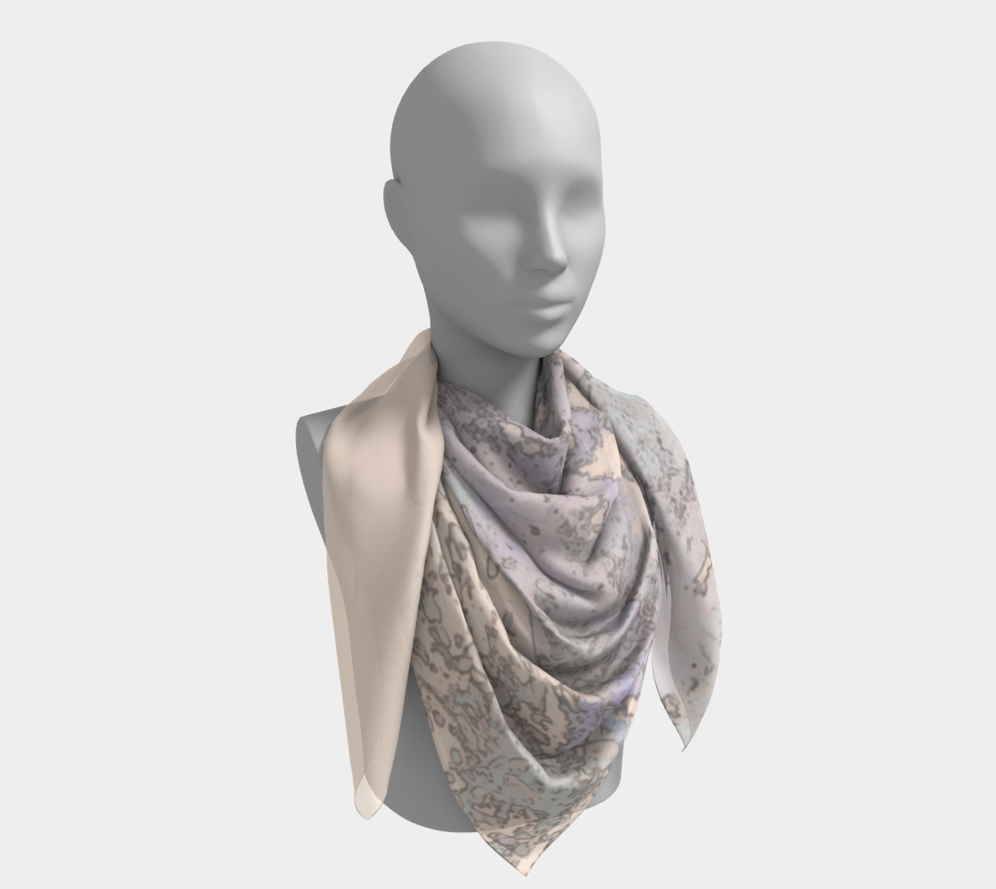 Winter forest in neutrals square scarf