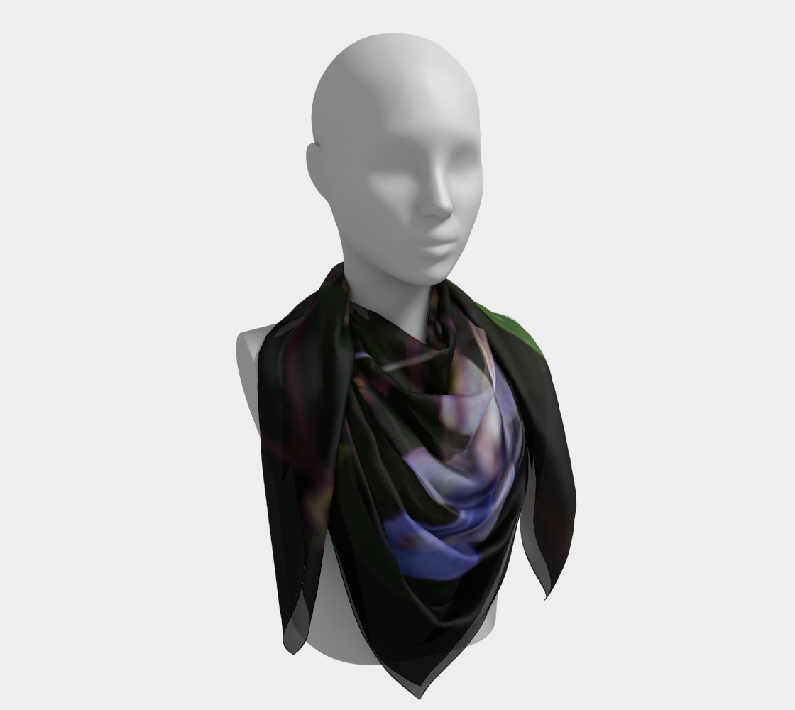 Orchid in the darkness square scarf