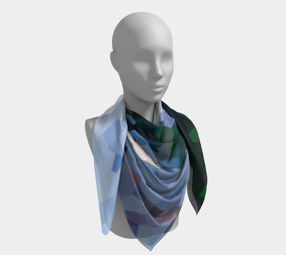 Down by the river square scarf