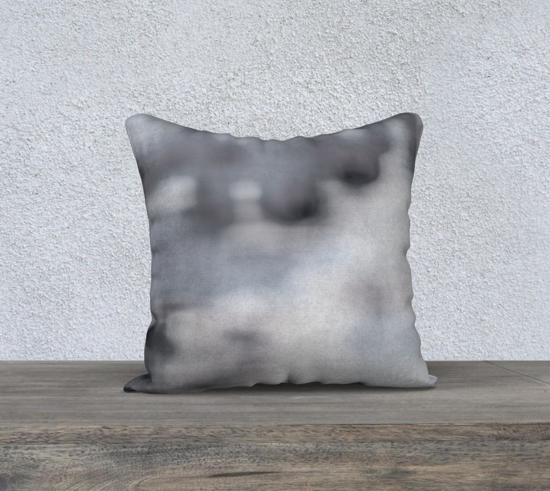 Shibori forest in shades of gray 18" square