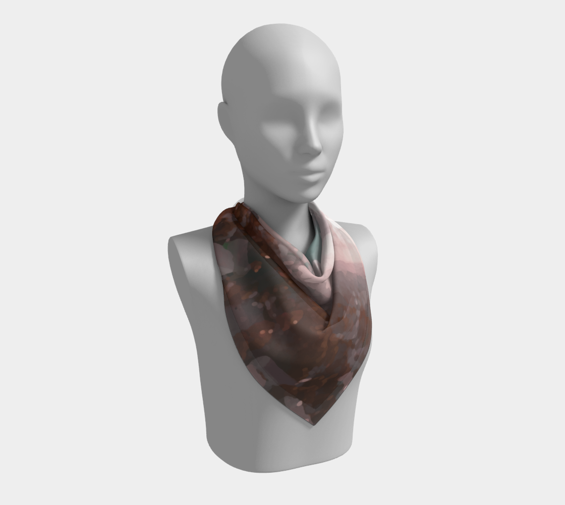 Lazy late afternoon cityscape square scarf