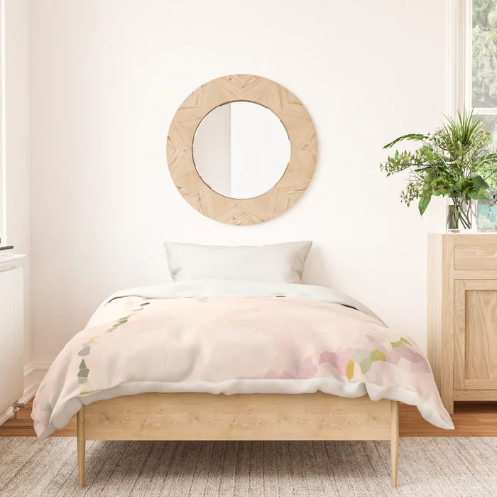 Easy breezy rosy grasses duvet cover