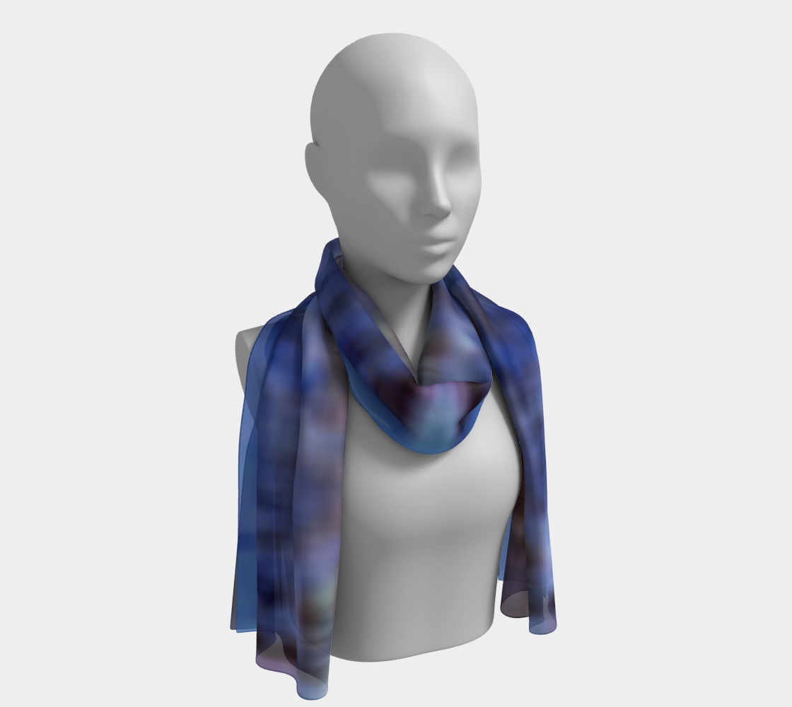 Shibori-inspo oblong scarf