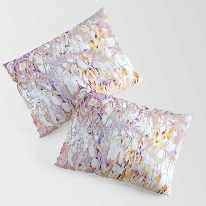 Tangle of twigs in peaches and cream pillow sleeve