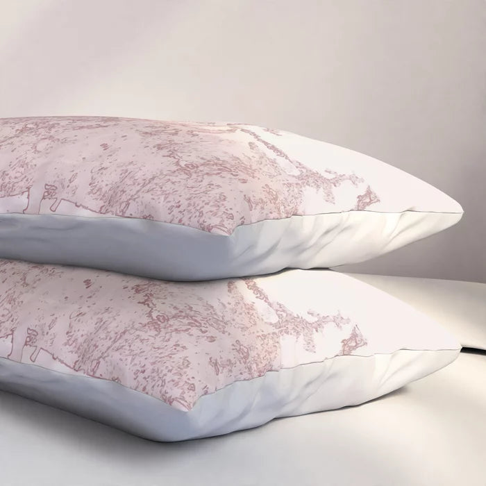Icy Forest in Shades of Rose pillow sham