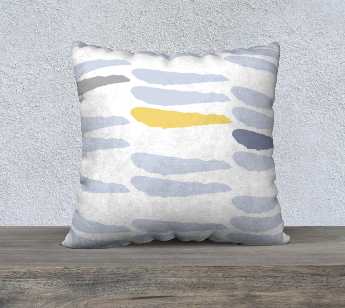 Nautical abstract 22 x 22 pillow cover