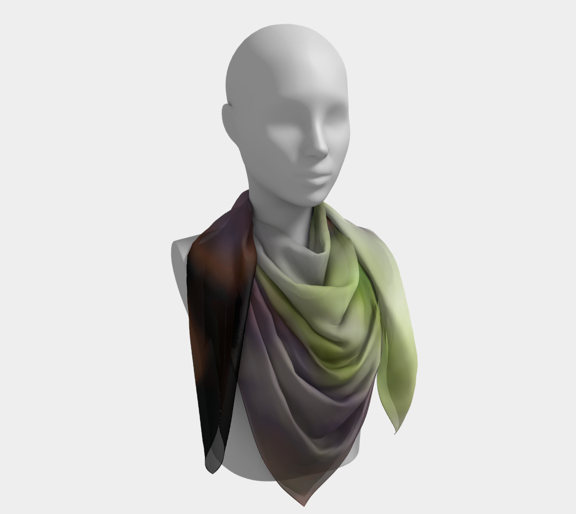 Shibori forest in olive and plum