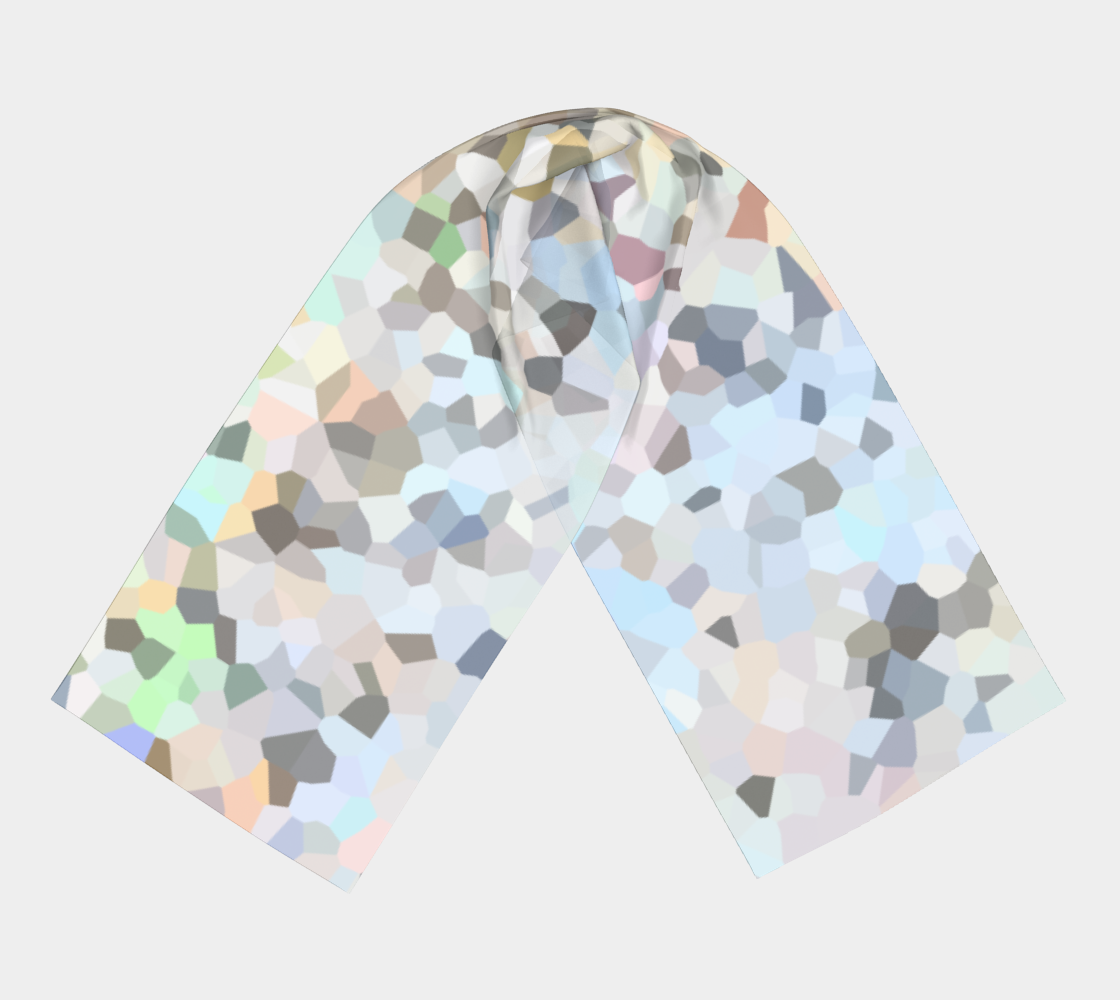 Neutral dots oblong scarf