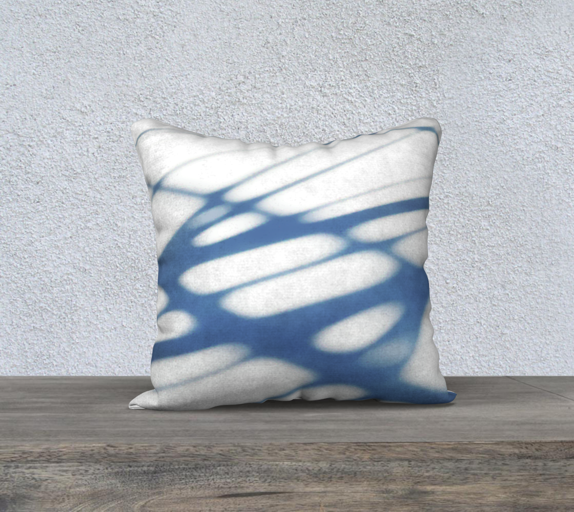 Shadows on pavement 18 x 18 pillow