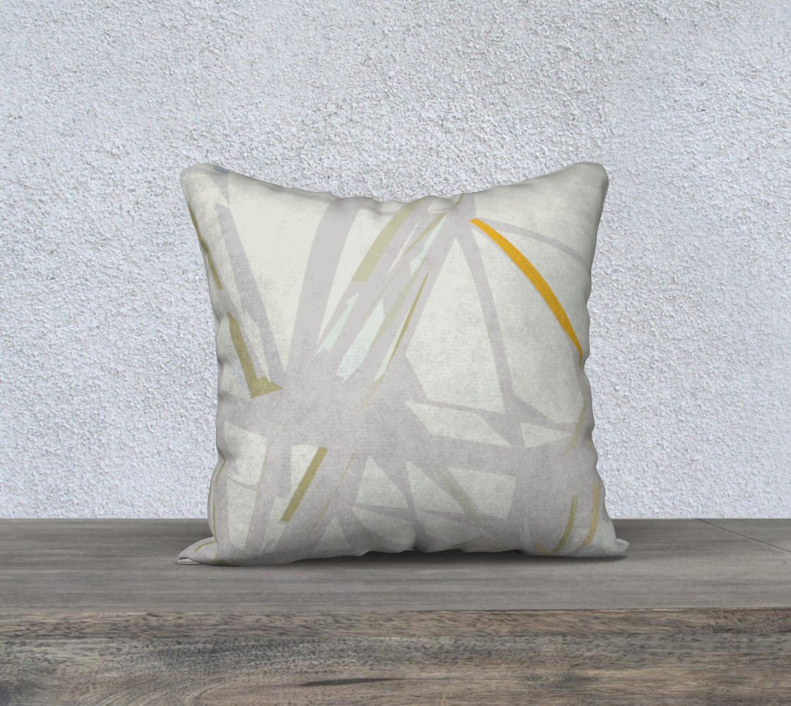 Truss madness in shades of beige 18 x 18 throw pillow cover