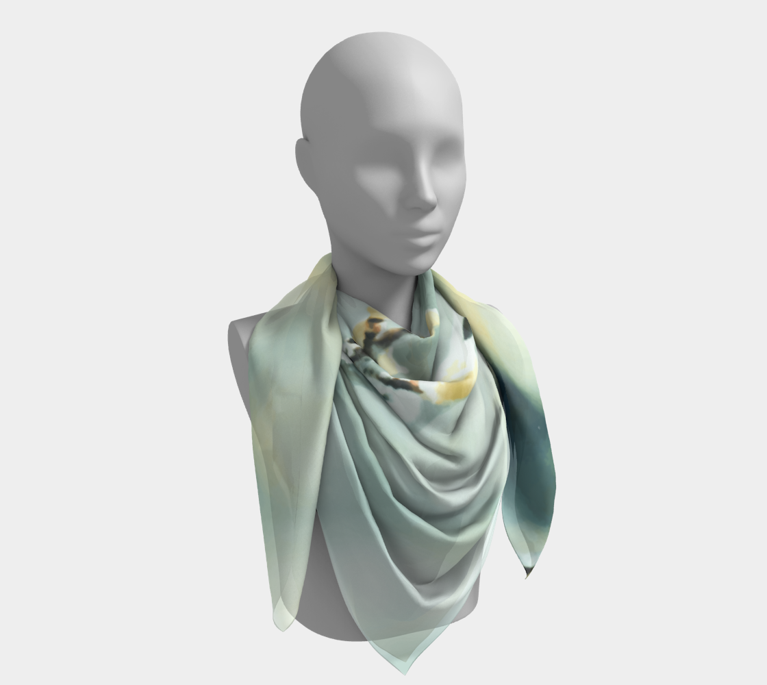 Branches and bokeh in green and gold