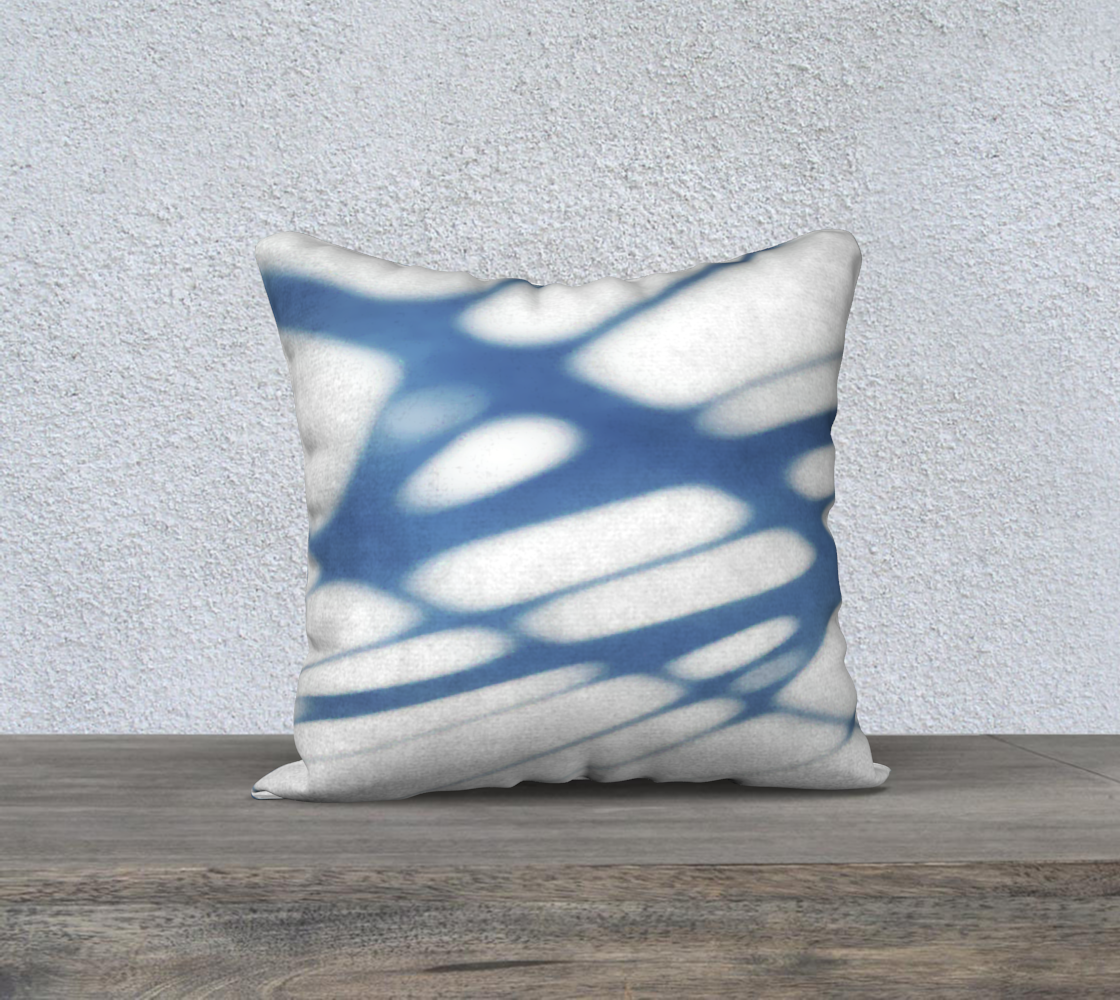 Shadows on pavement 18 x 18 pillow