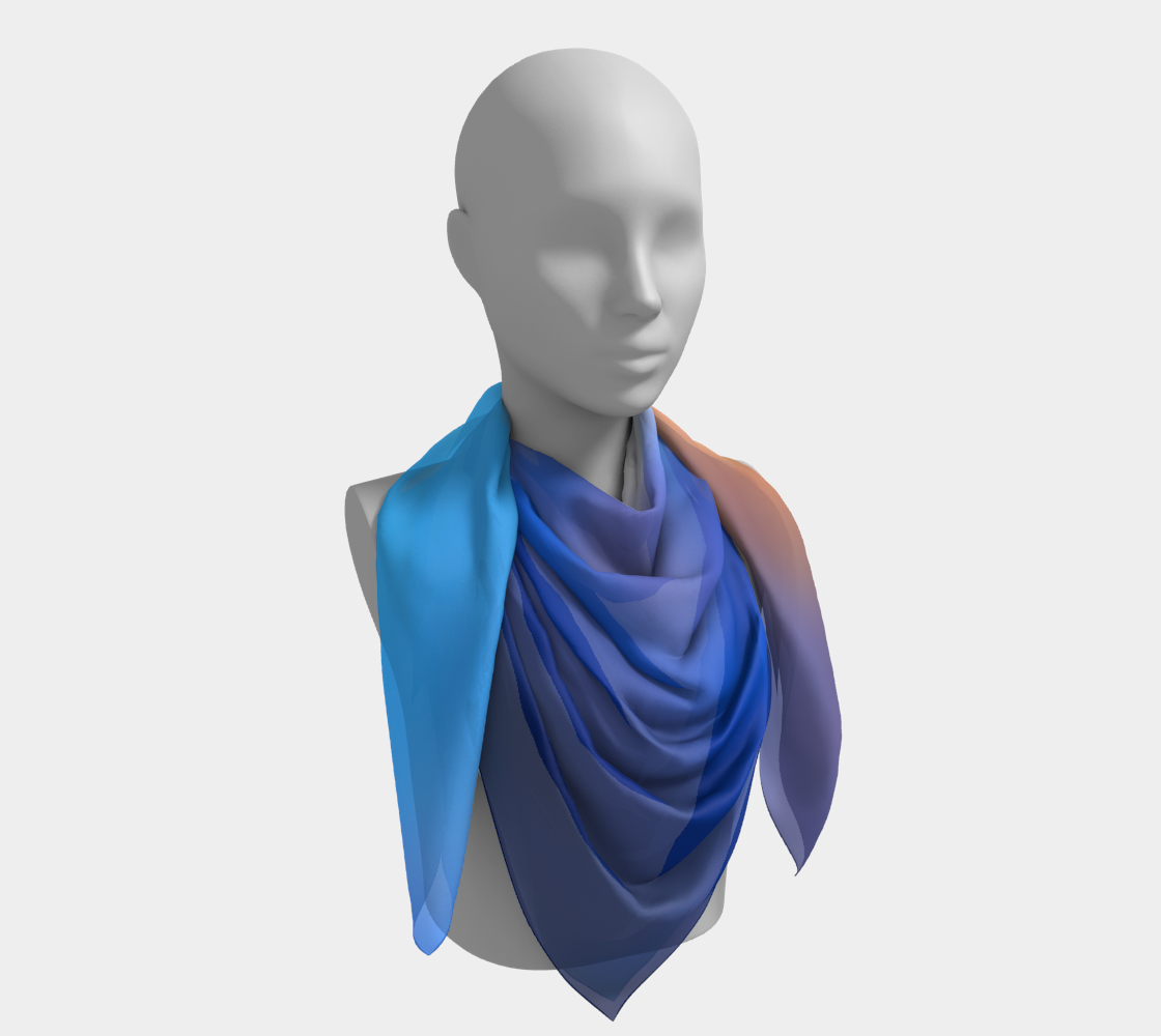 Cloud sky sunset square scarf