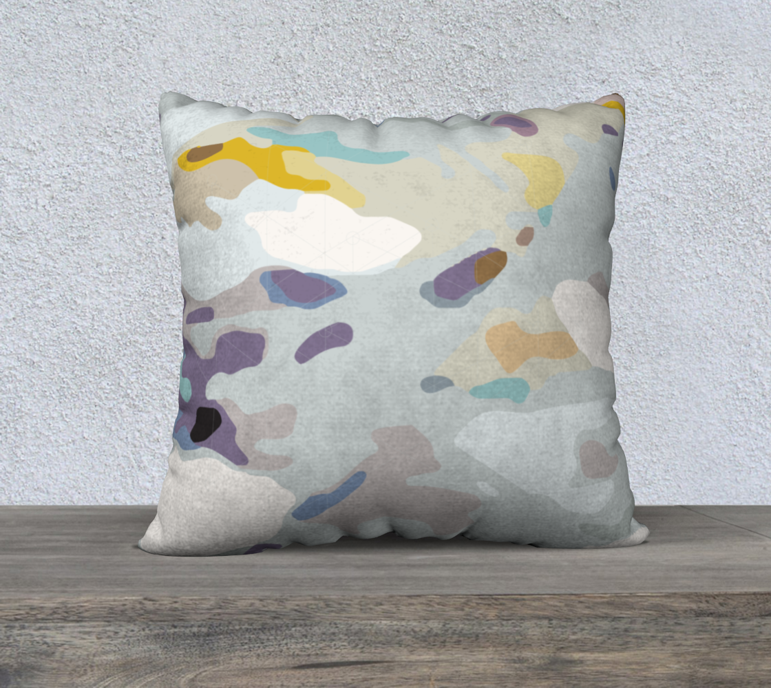 Technicolor clouds 22 x 22 pillow cover