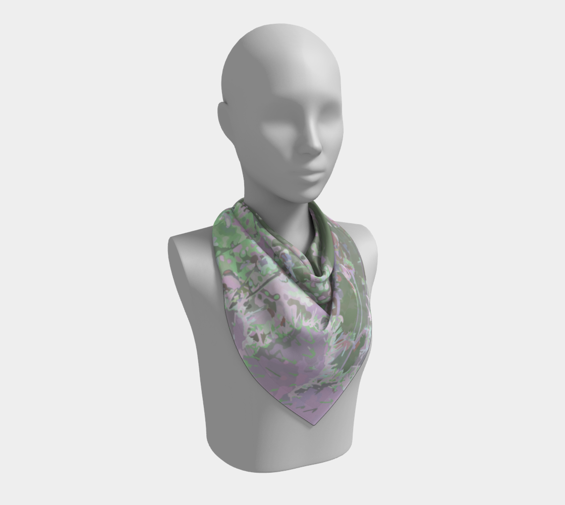 Olivia loves cacti square scarf