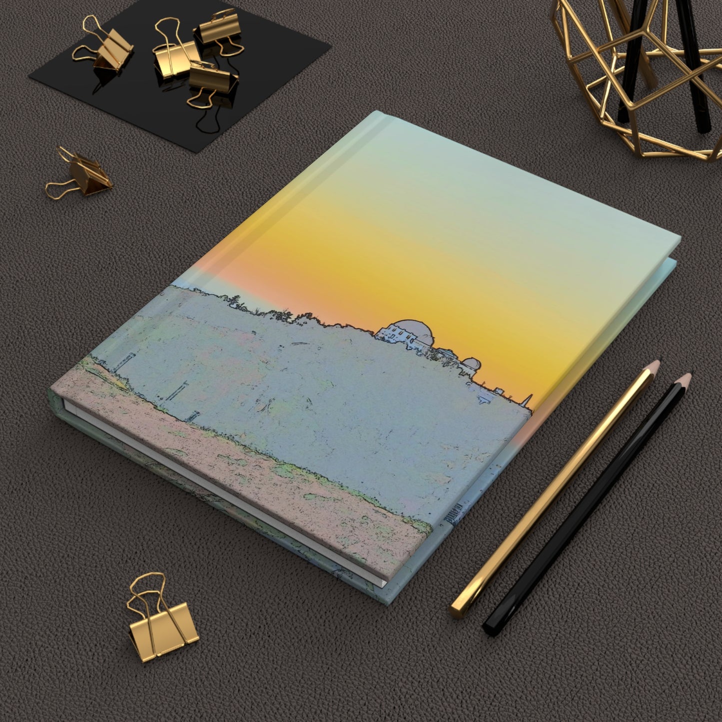 Griffith Park observatory at twilight hardcover journal - matte finish