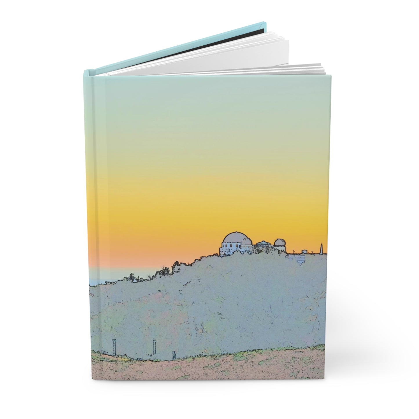 Griffith Park observatory at twilight hardcover journal - matte finish