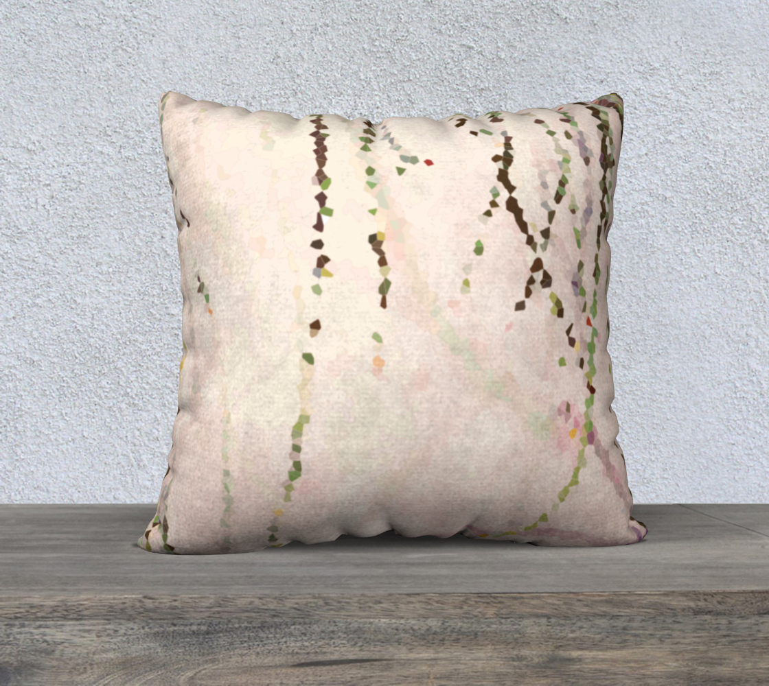 Easy breezy rosy grasses 22 x 22 pillow cover
