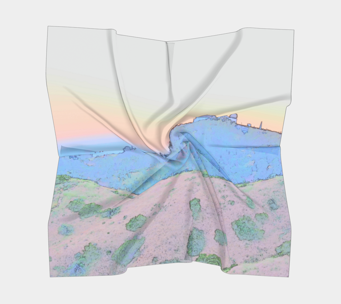Dusk at the observatory square scarf