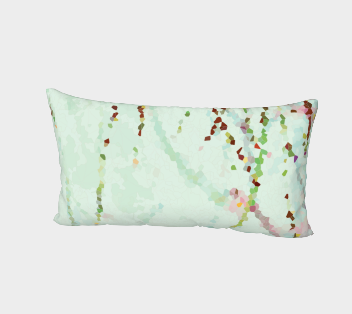 Easy breezy minty grasses pillow sham