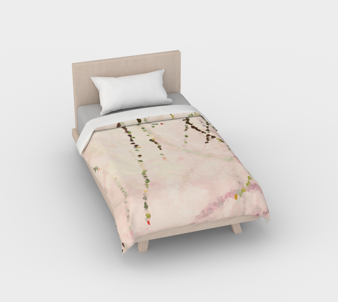 Easy breezy rosy grasses duvet cover