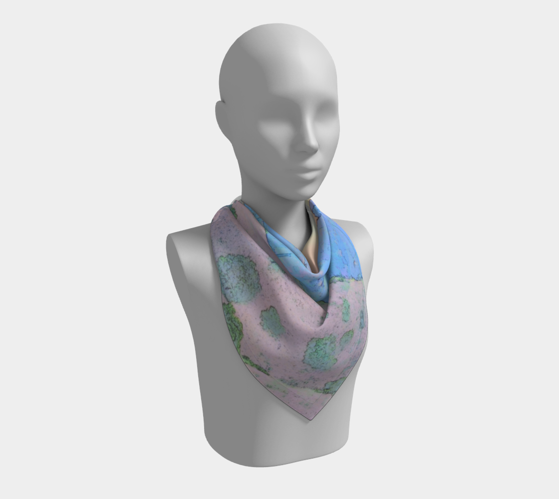 Dusk at the observatory square scarf