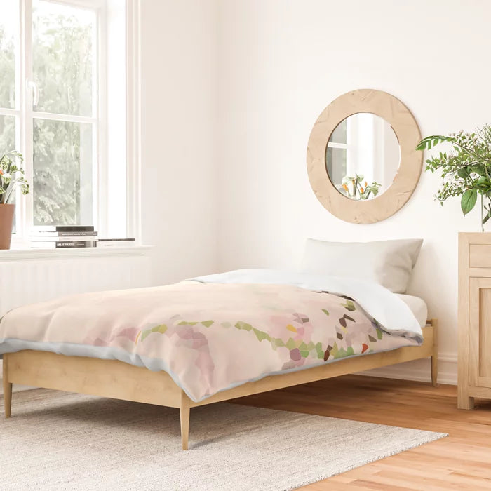 Easy breezy rosy grasses duvet cover