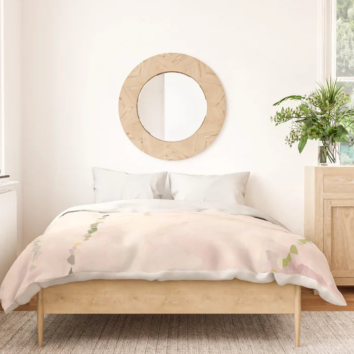Easy breezy rosy grasses duvet cover