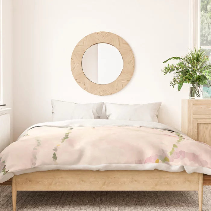 Easy breezy rosy grasses duvet cover