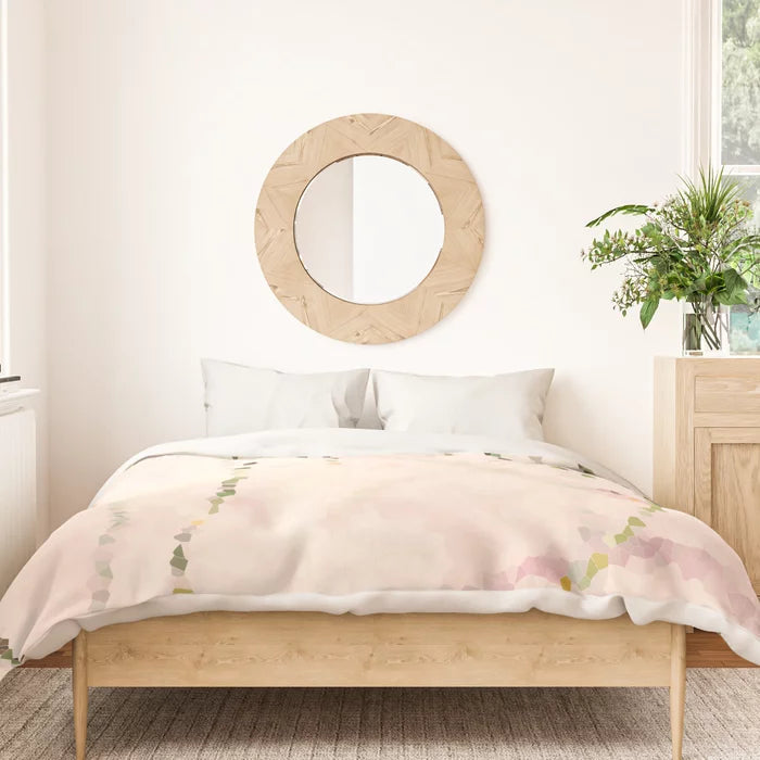 Easy breezy rosy grasses duvet cover