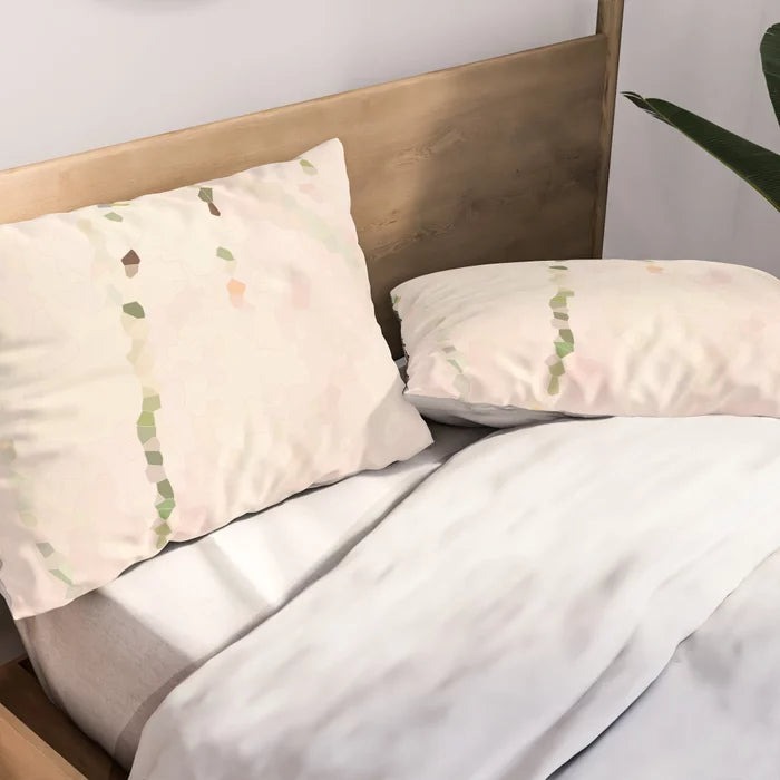 Easy breezy rosy grasses pillow sham