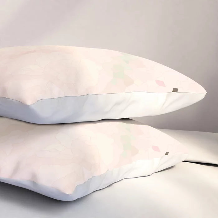 Easy breezy rosy grasses pillow sham