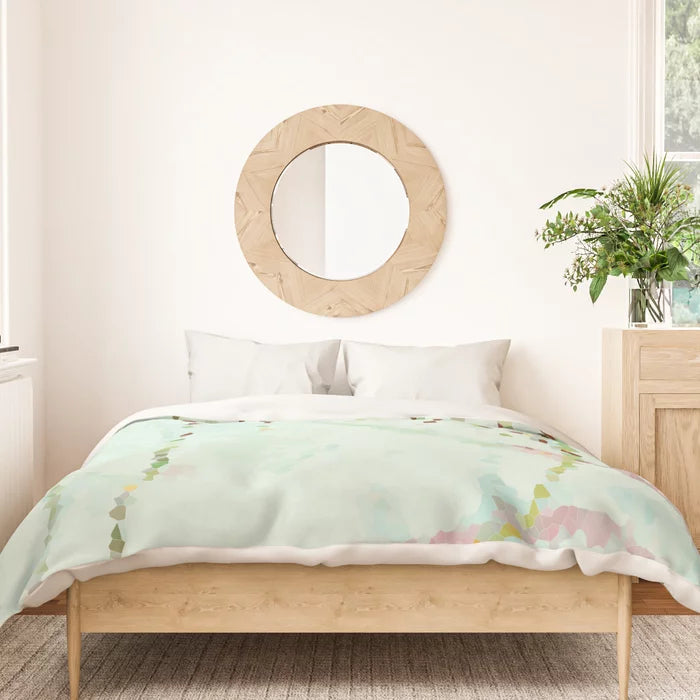Easy breezy minty grasses duvet cover