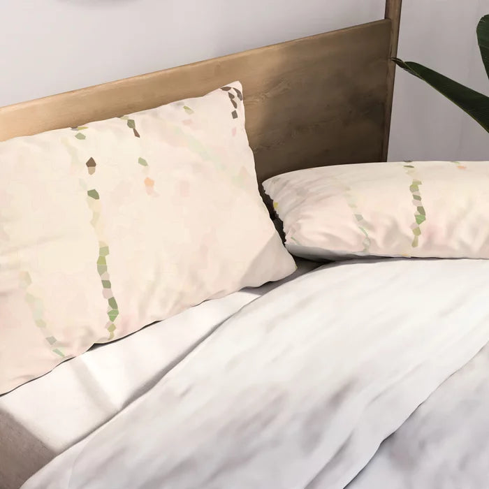 Easy breezy rosy grasses pillow sham
