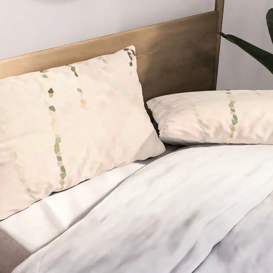 Easy breezy rosy grasses pillow sham