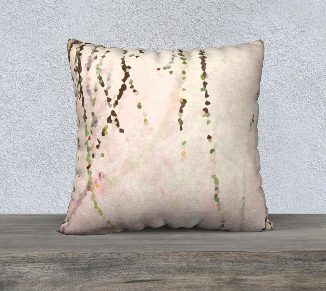 Easy breezy rosy grasses 22 x 22 pillow cover