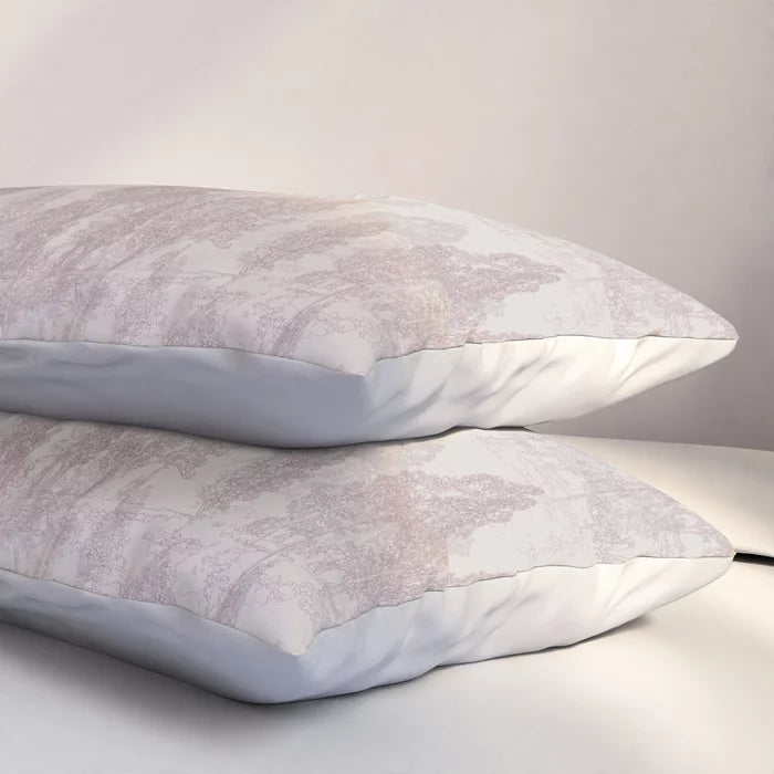 Meandering through the rosy forest pillow shams