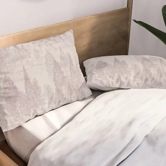 Meandering through the rosy forest pillow shams