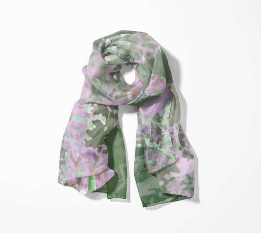 Olivia craves cacti oblong scarf
