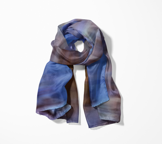 Shibori-inspo oblong scarf
