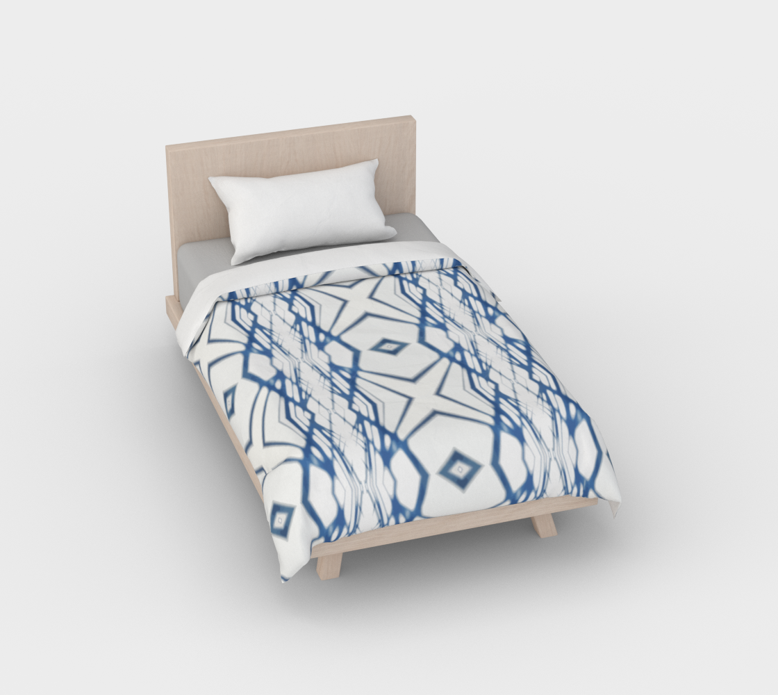 Indigo shadows duvet