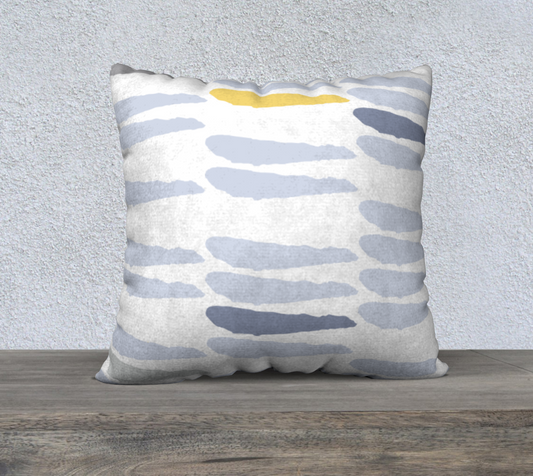 Nautical abstract 22 x 22 pillow cover