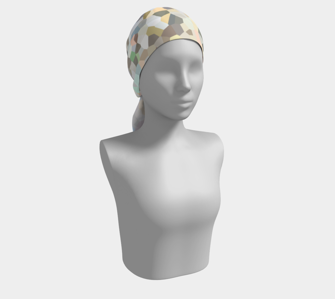 Neutral dots oblong scarf