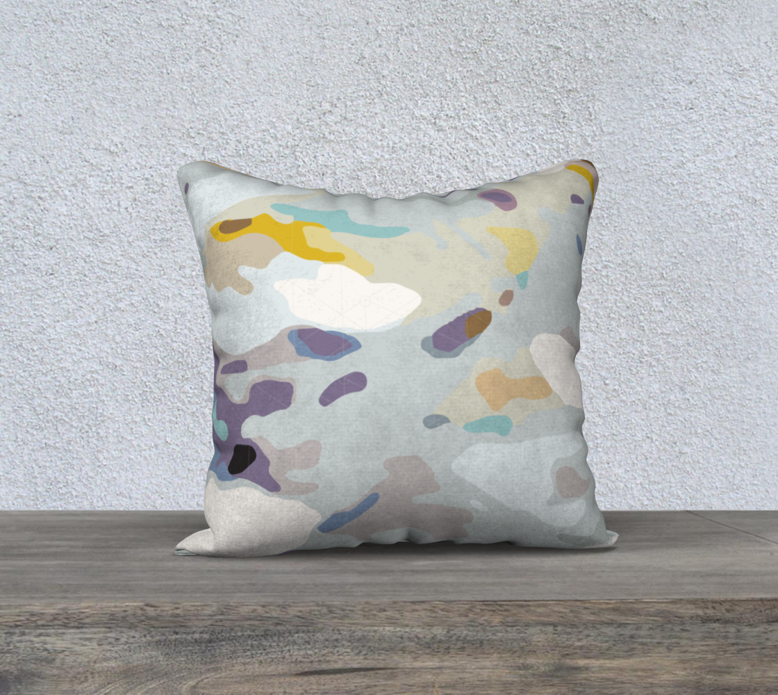 Technicolor clouds 18 x 18 pillow cover