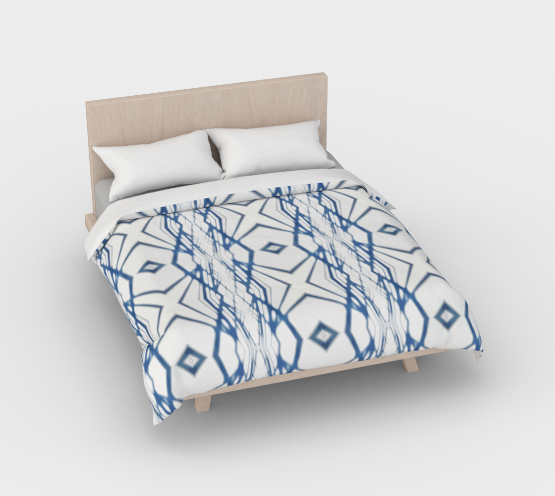 Indigo shadows duvet