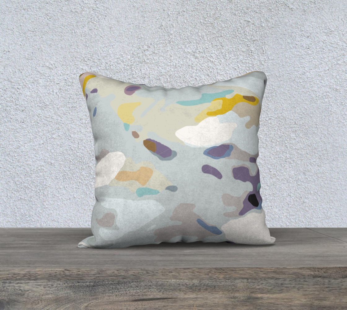 Technicolor clouds 18 x 18 pillow cover