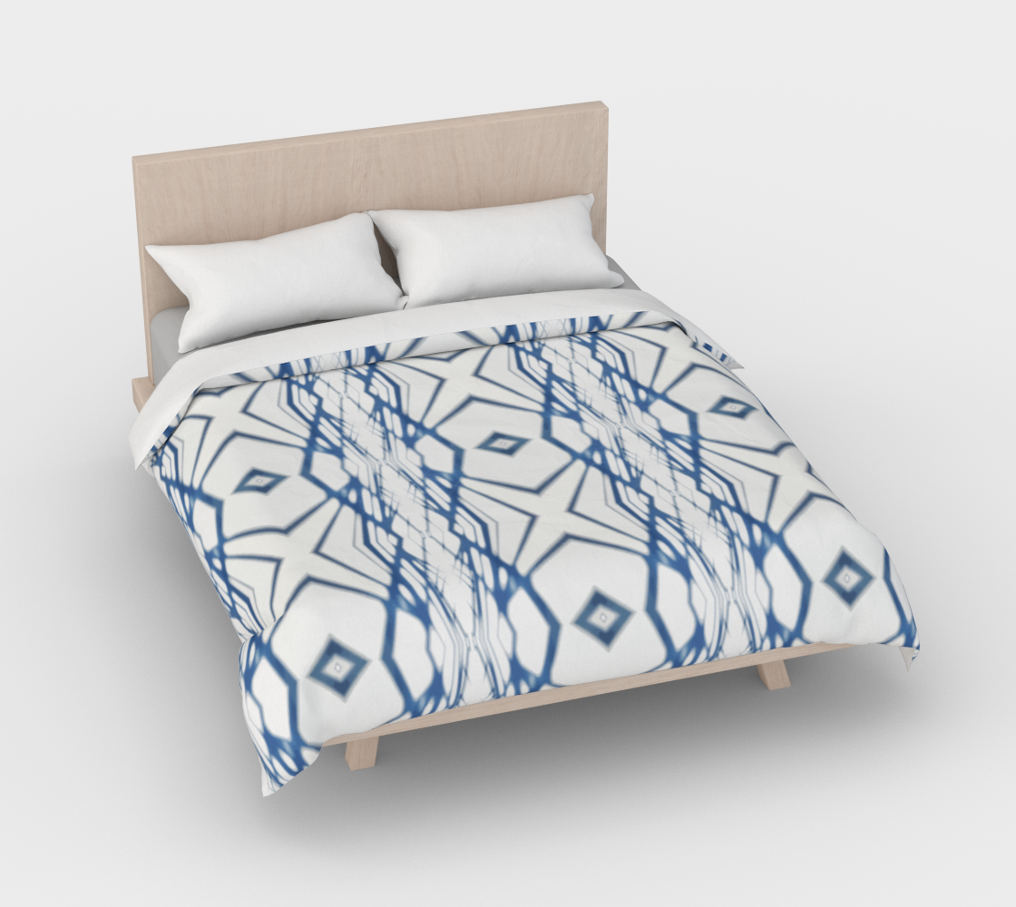 Indigo shadows duvet