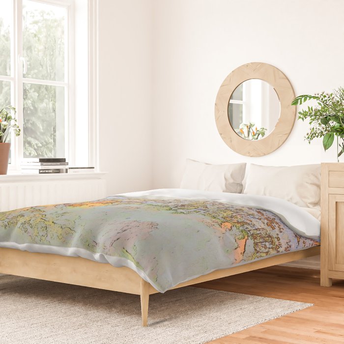 Shining city on the hill duvet cover